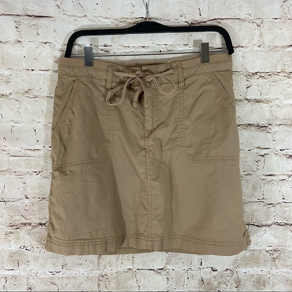 Faded glory tan mini skirt size 6